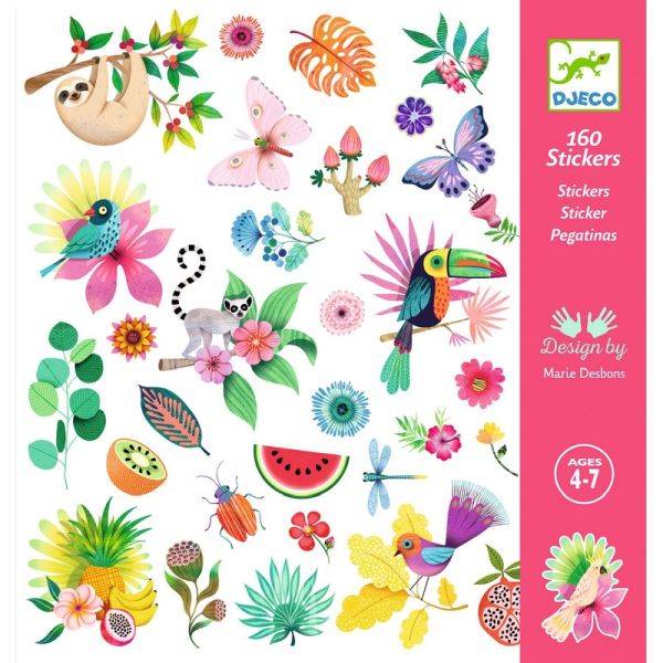 Djeco Paradise Sticker Pack 160 Stickers