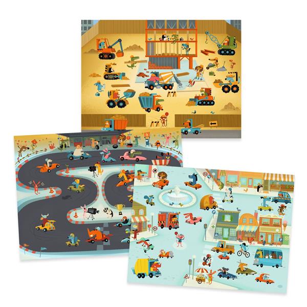 Djeco - Transfer Decals Activity: Cars & Trucks