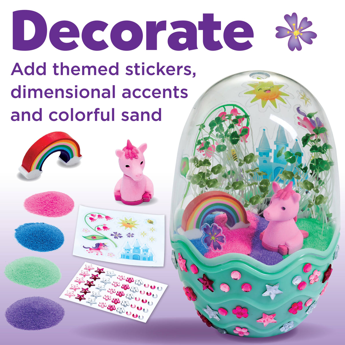 Creativity for Kids Grow a Mini Garden Unicorn DIY Craft