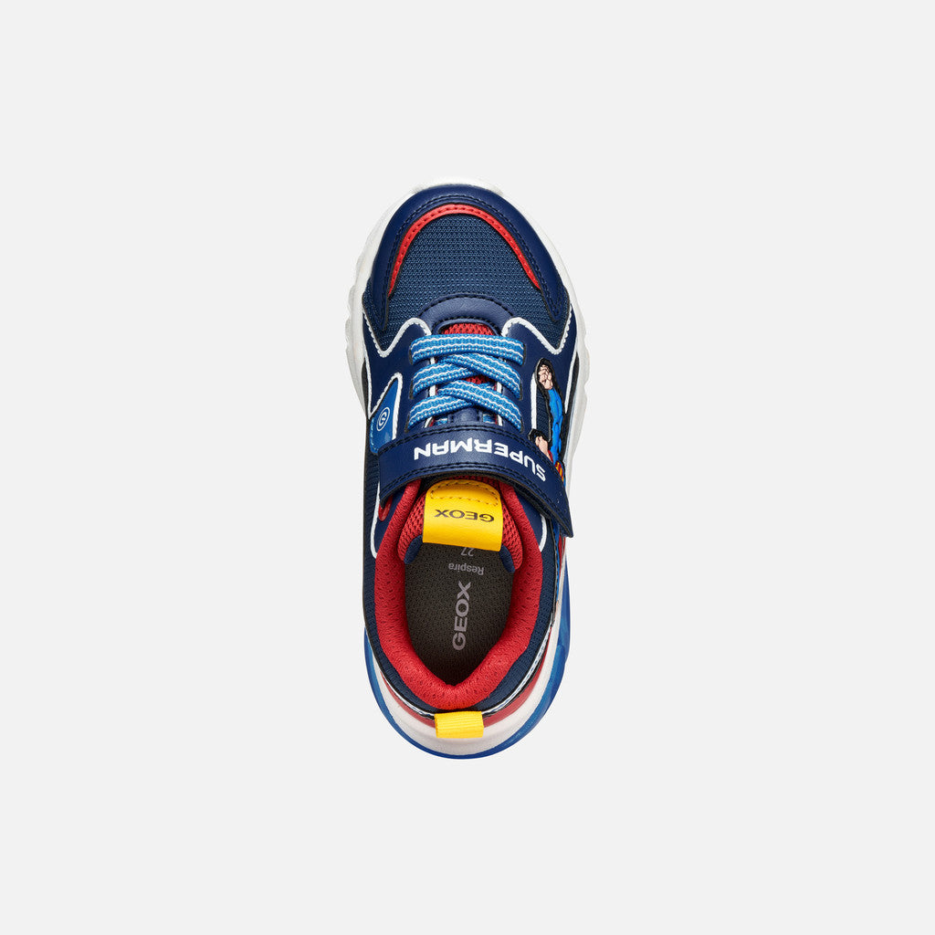 Geox - Ciberdron Junior DC Superheros Super Man Sneakers