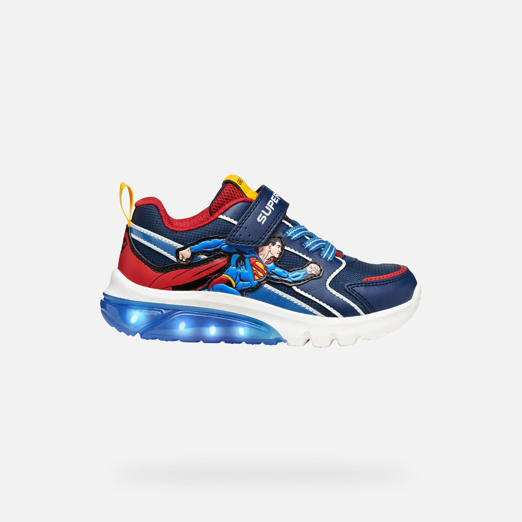 Geox - Ciberdron Junior DC Superheros Super Man Sneakers
