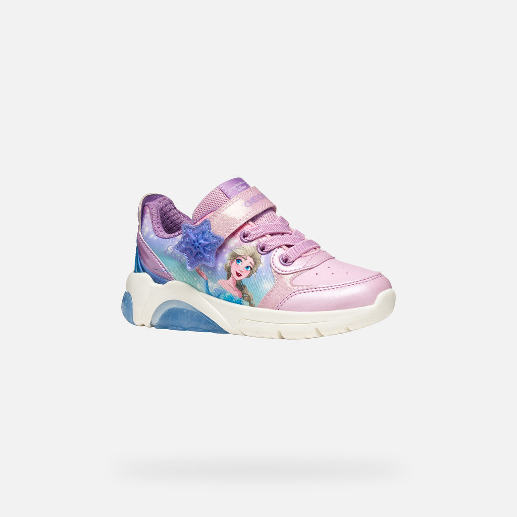 Geox Fadinlight Girl's Sneakers Disney Frozen Elsa - Pink