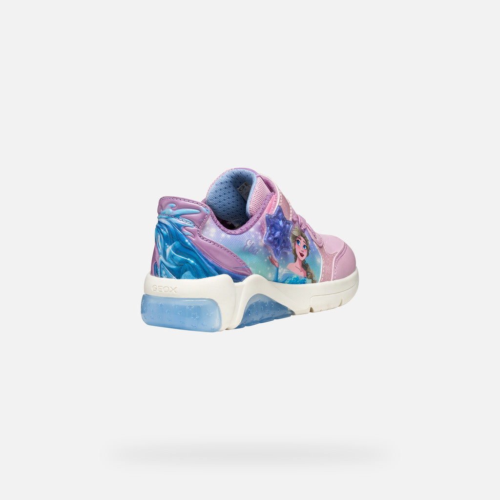 Geox Fadinlight Girl's Sneakers Disney Frozen Elsa - Pink