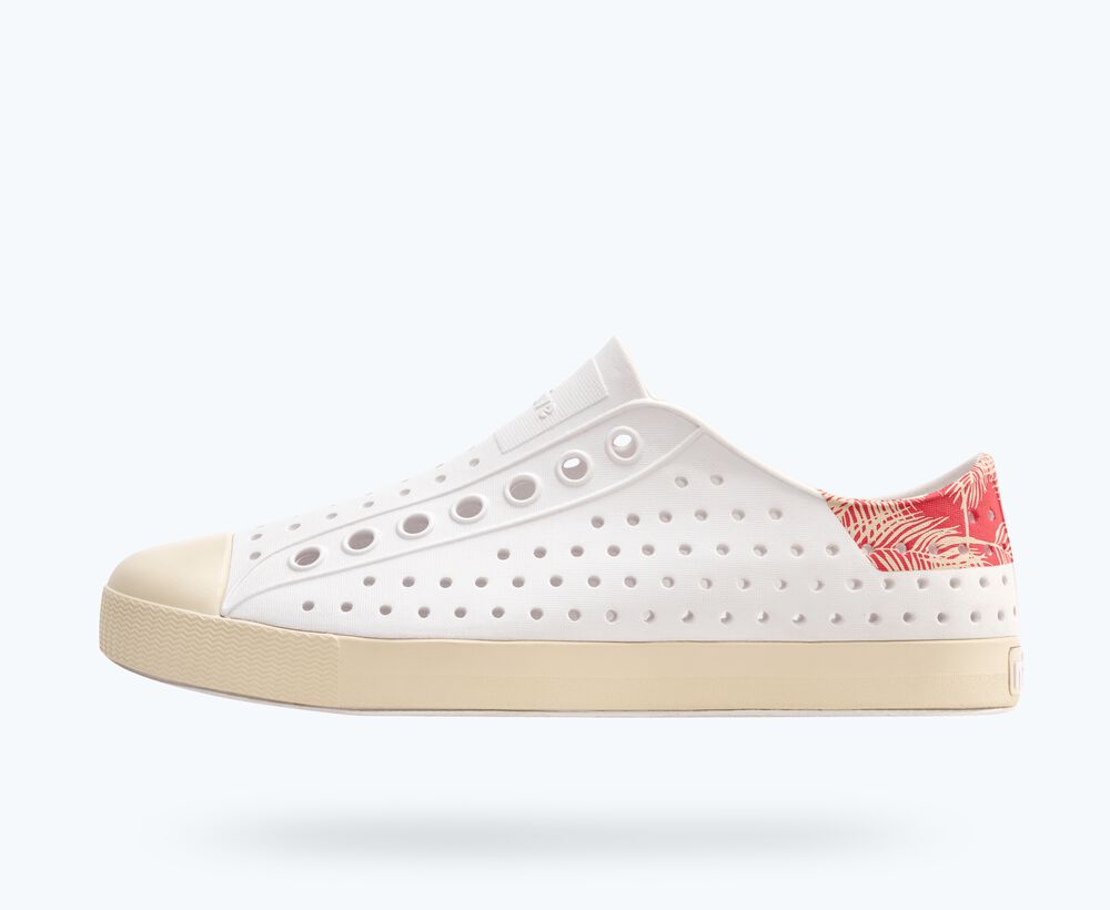 Native Shoes Jefferson Block Kids - Shell White / Bone White / Popsicle Plam Block