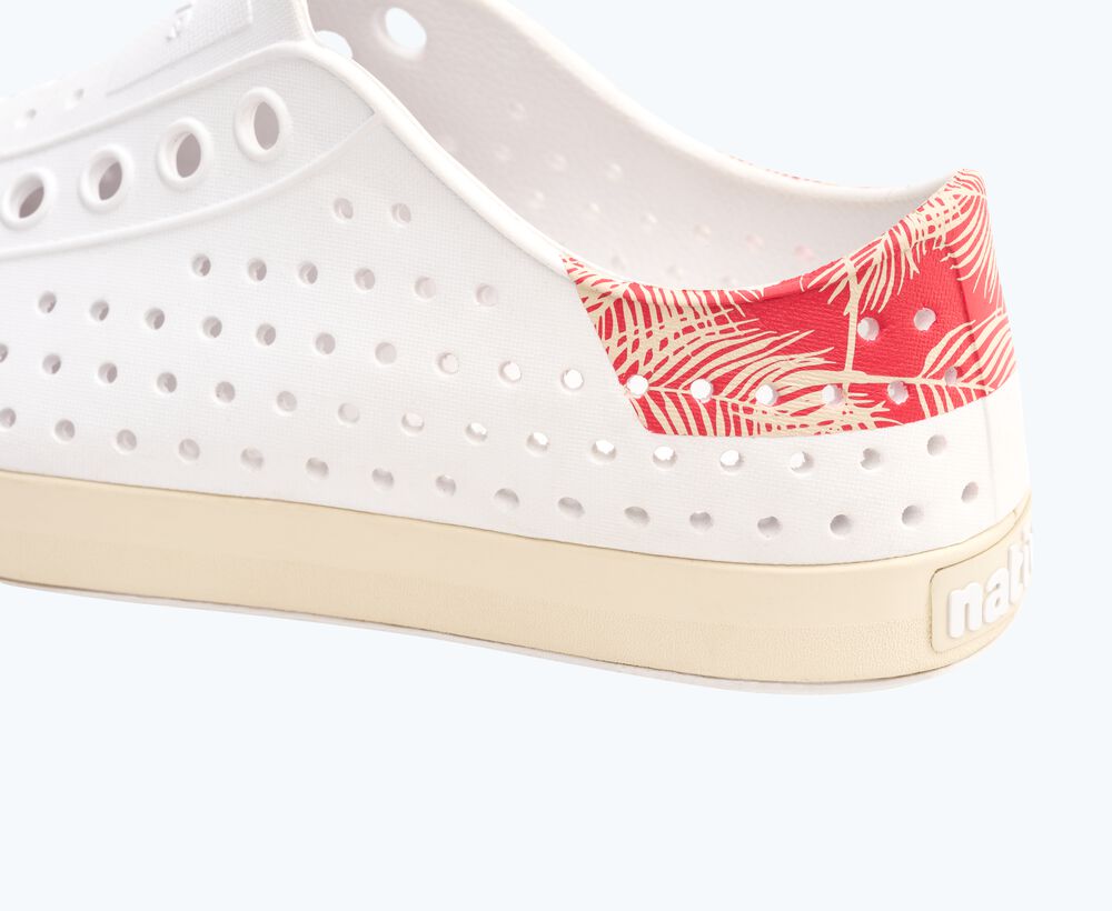 Native Shoes Jefferson Block Kids - Shell White / Bone White / Popsicle Plam Block