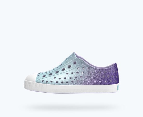 Native Shoes Jefferson Kids' Bio Bling Slip-On - Future Purple Bling