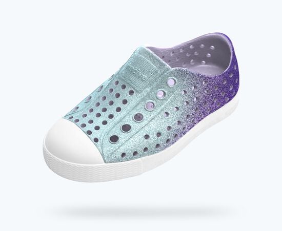 Native Shoes Jefferson Kids' Bio Bling Slip-On - Future Purple Bling