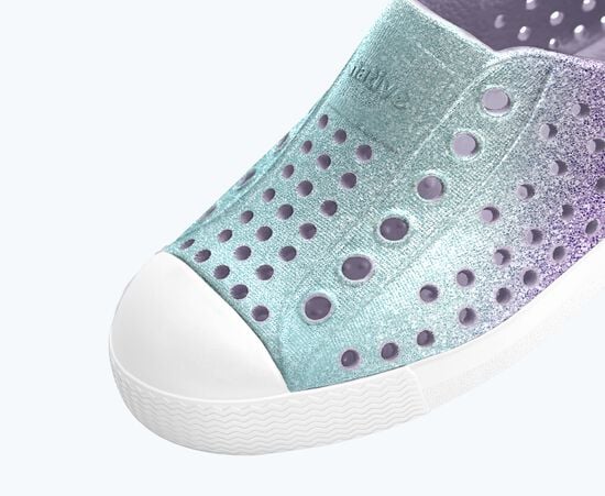 Native Shoes Jefferson Kids' Bio Bling Slip-On - Future Purple Bling