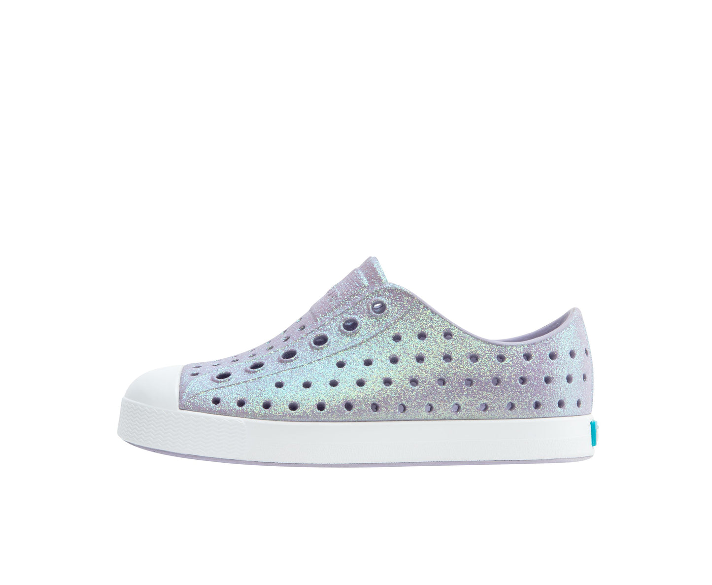 Native Shoes - Jefferson Bio Bling Kids - Future Purple Bling /Shell White
