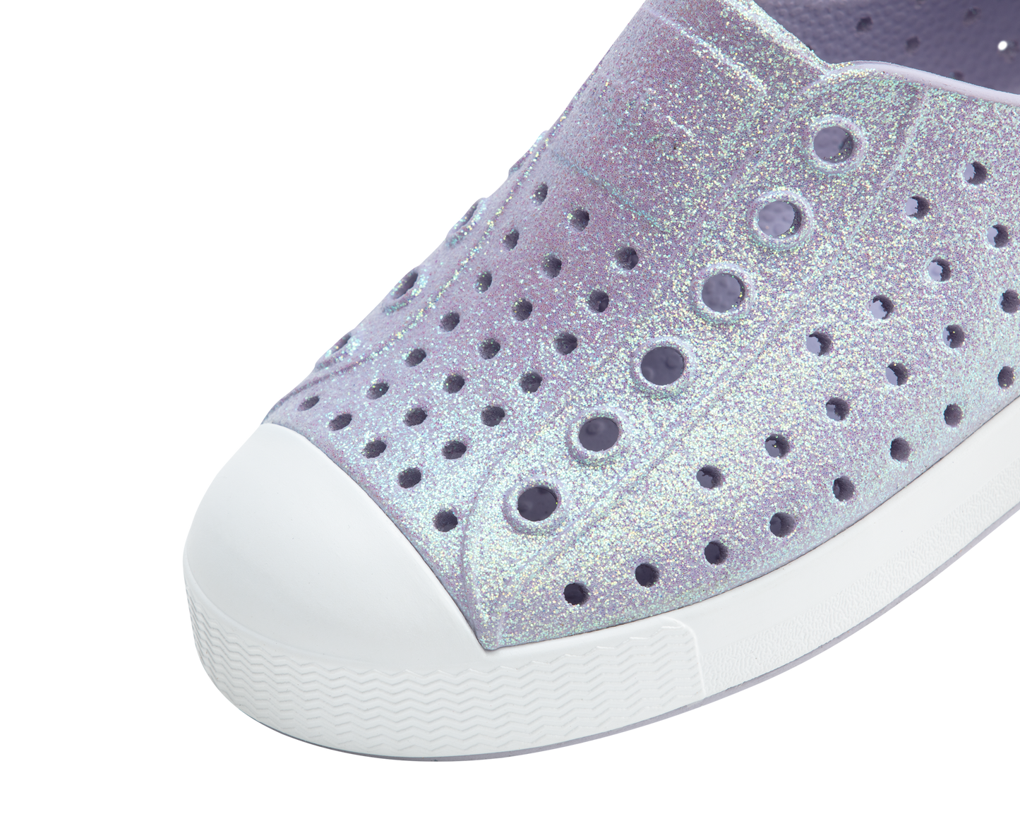 Native Shoes - Jefferson Bio Bling Kids - Future Purple Bling /Shell White