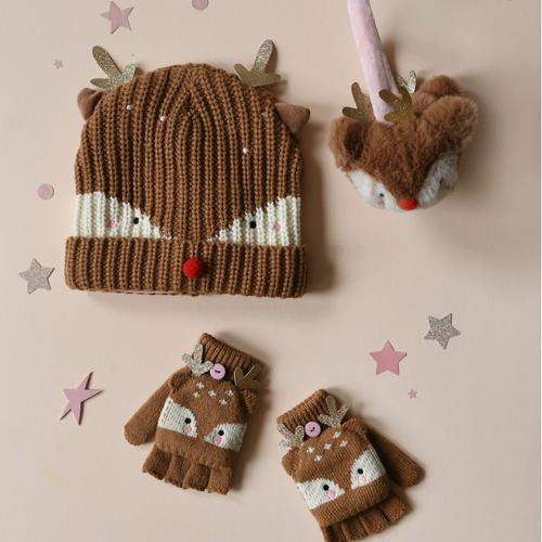 Rockahula - Little Reindeer Knitted Gloves