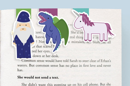 Craftedvan - Fantasy Mini Magnetic Bookmarks 3-Pack