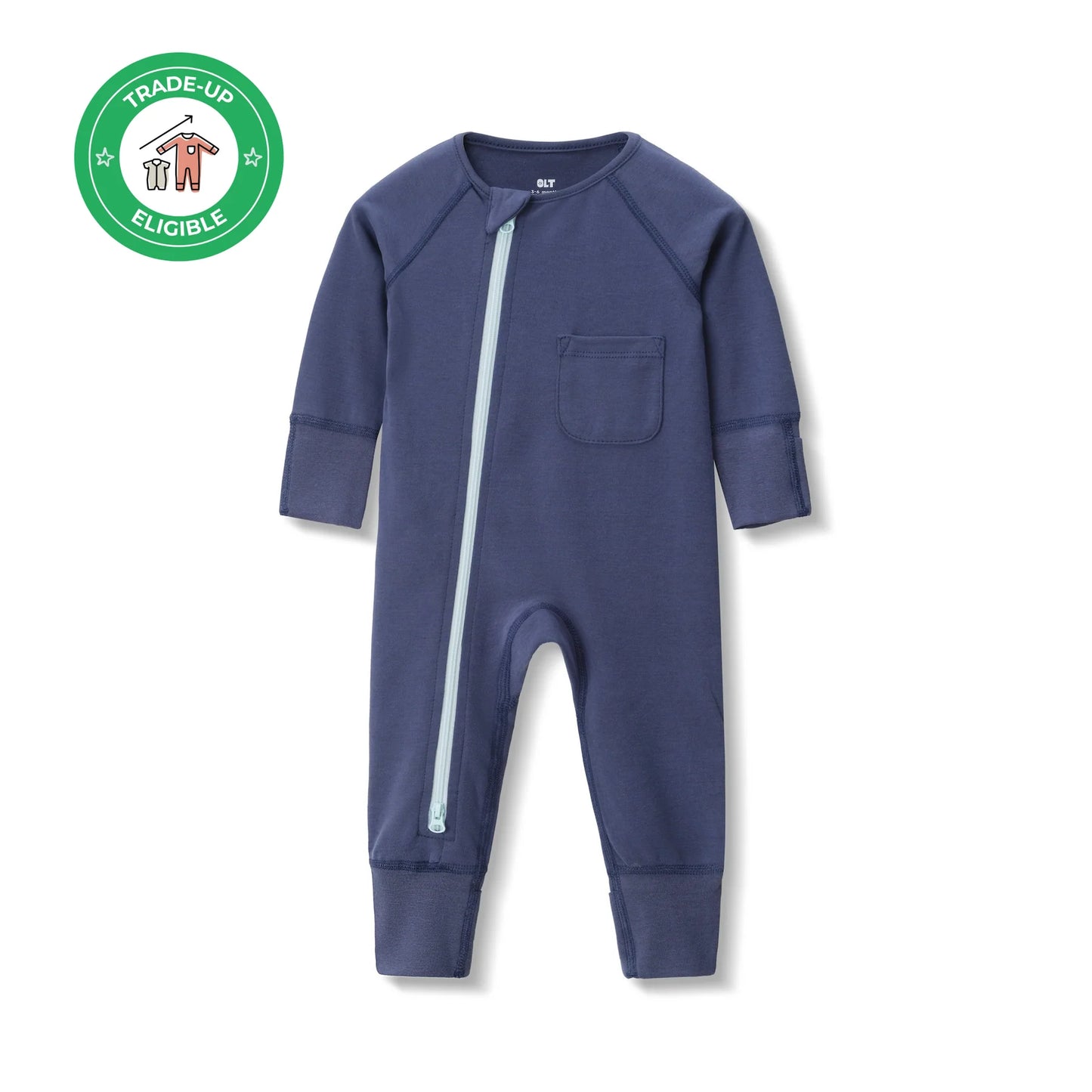 Our Little Treasures - Zip Romper in Blueberry
