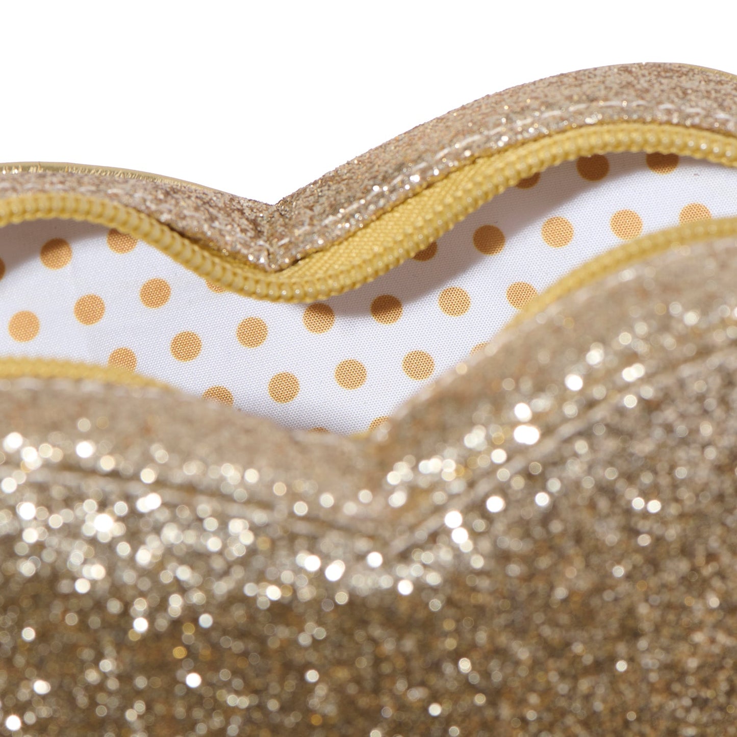 Rockahula - Love Heart Gold Glitter Bag