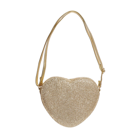 Rockahula - Love Heart Gold Glitter Bag