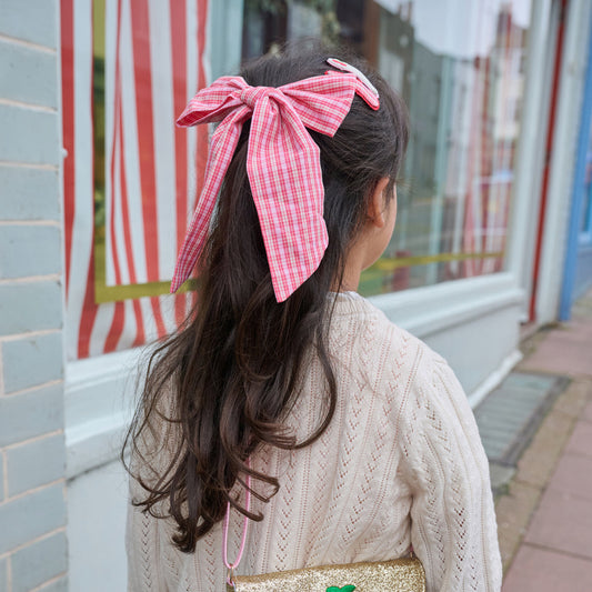 Rockahula Plaid Oversized Bow Clip