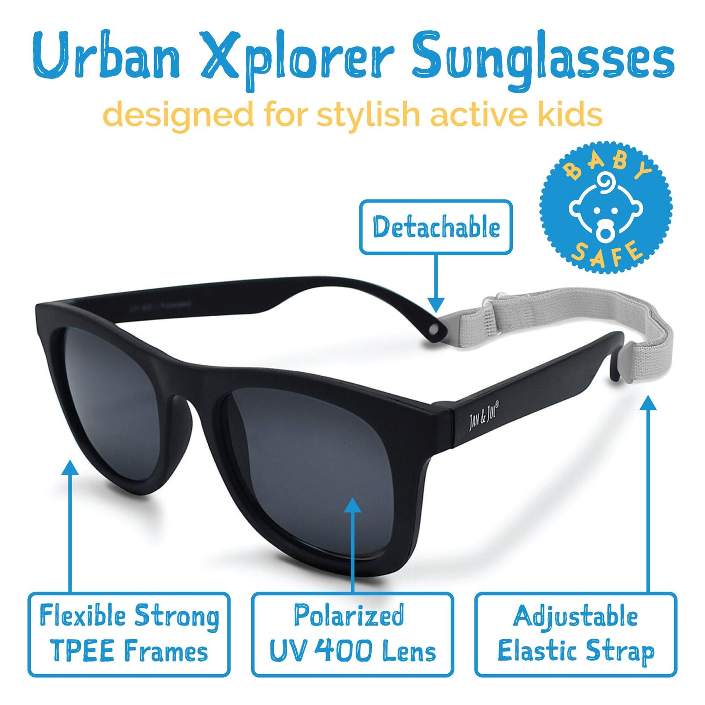 Jan & Jul Urban Xplorer Sunglasses Black