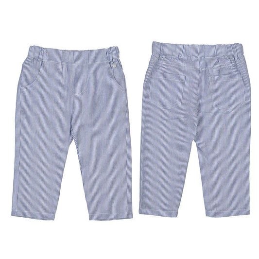 Mayoral Seersucker Pants - Capri Blue