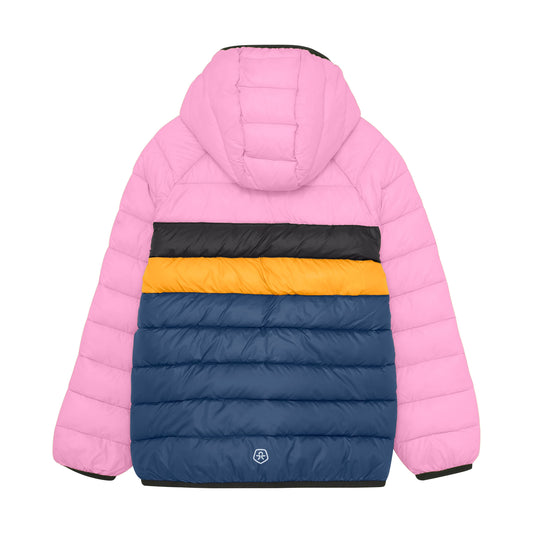 Color Kids Jacket w/Hood Quilted Puffer - Lilac Chiffon