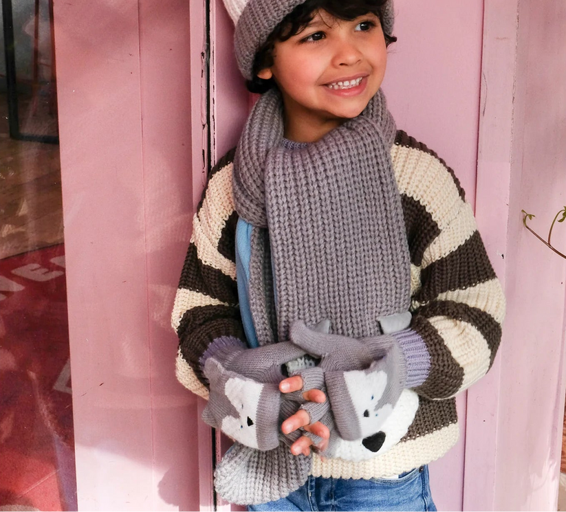 Rockahula - Husky Dog Knitted Gloves