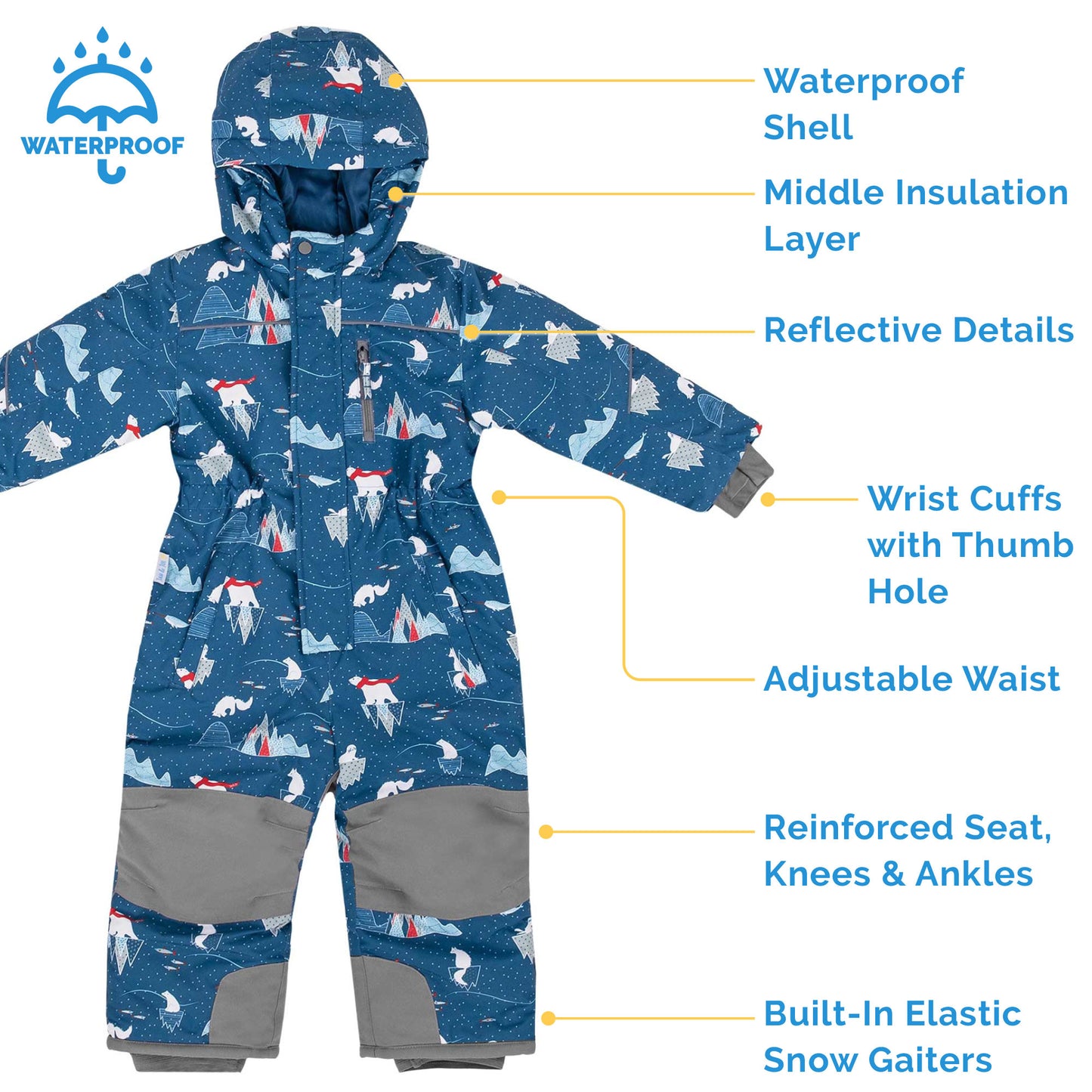 Jan & Jul Arctic | Kids Waterproof Snowsuit