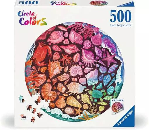 Ravensburger - Jigsaw Puzzle Circle of Colors - Seashells - 500 Pieces Puzzle
