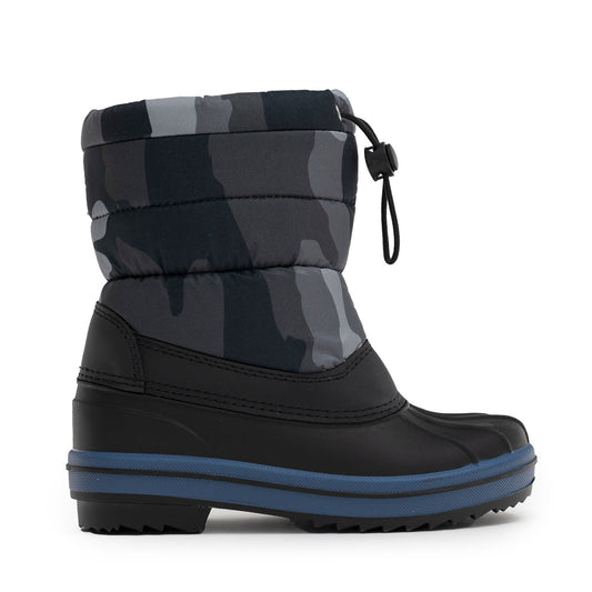 Sherick Fredermen - Water Repellent Winter Boot- Navy x Grey Print(Camou)