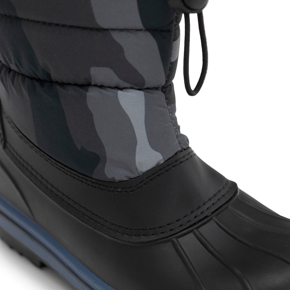 Sherick Fredermen - Water Repellent Winter Boot- Navy x Grey Print(Camou)