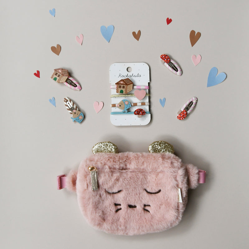 Rockahula - Stripy Toadstool Clips