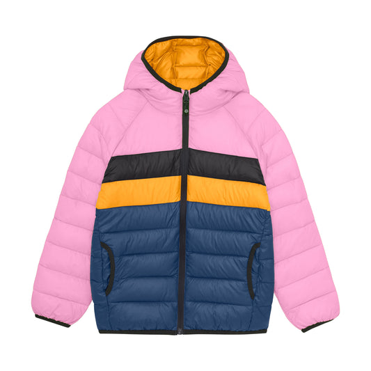 Color Kids Jacket w/Hood Quilted Puffer - Lilac Chiffon