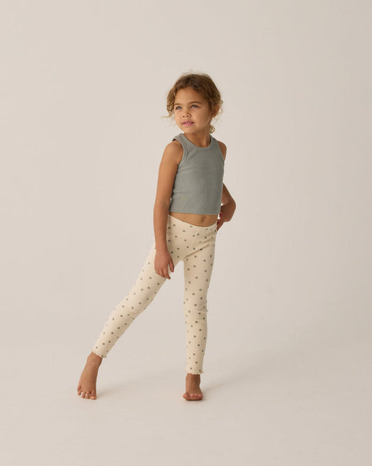 Rylee + Cru - Ribbed Legging Set || Polka Dot, Eucalyptus