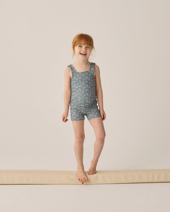 Rylee + Cru - Malibu Bodysuit || Blue Floral