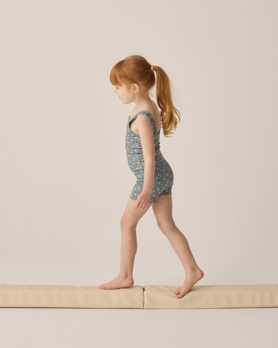 Rylee + Cru - Malibu Bodysuit || Blue Floral