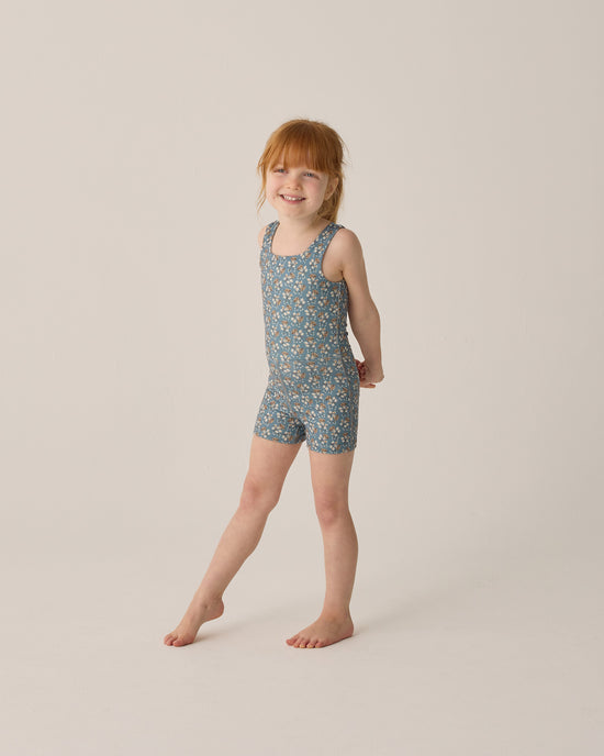 Rylee + Cru - Malibu Bodysuit || Blue Floral