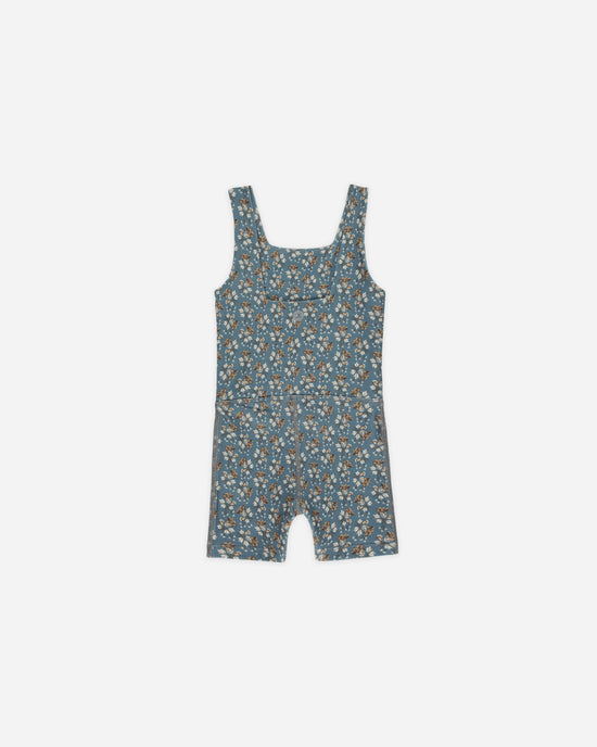 Rylee + Cru - Malibu Bodysuit || Blue Floral