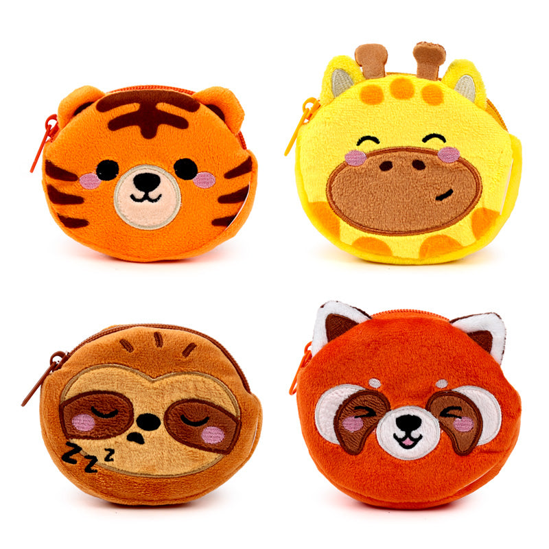Puckator Adoramals Zoo Mini Change Plush Purse