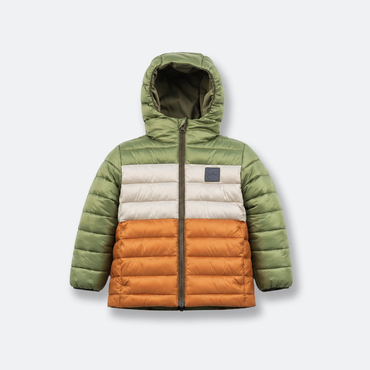 KidORCA Porteau Reversible Waterproof Puffer Jacket in Dusty Olive