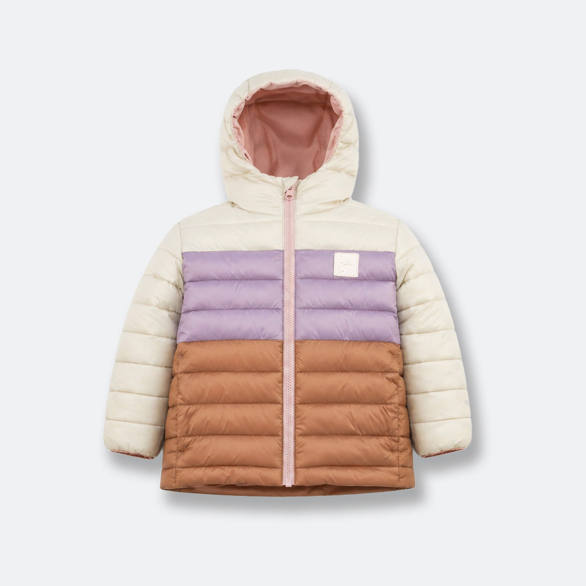 KidORCA Porteau Reversible Waterproof Puffer Jacket in Dusty Rose