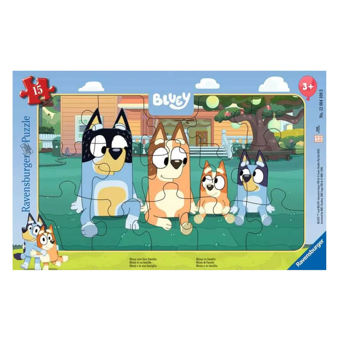 Ravensburger - Bluey Frame Puzzle 15 pc