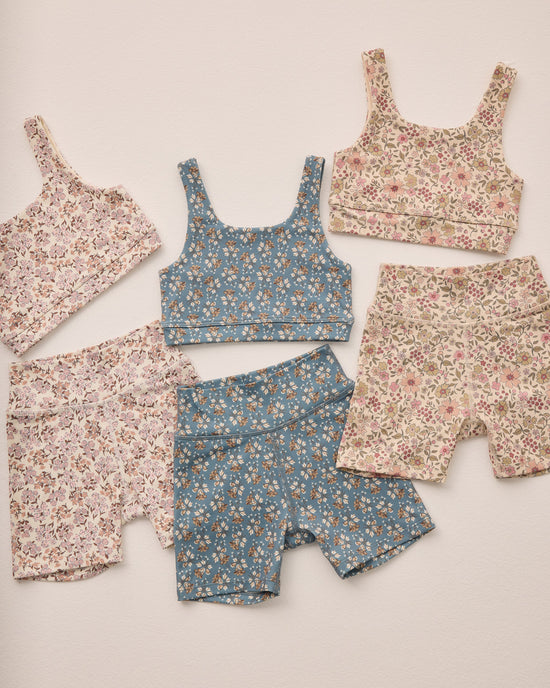 Rylee + Cru - Swift Sports Bra || Blue Floral