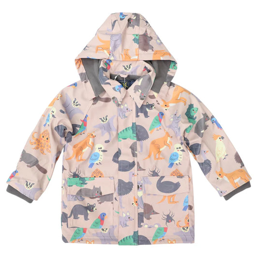 Korango Australian Animal Raincoat Beige