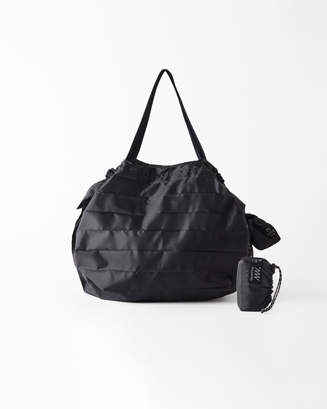 Shupatto Packable Bag w/Zipper - Black 27L