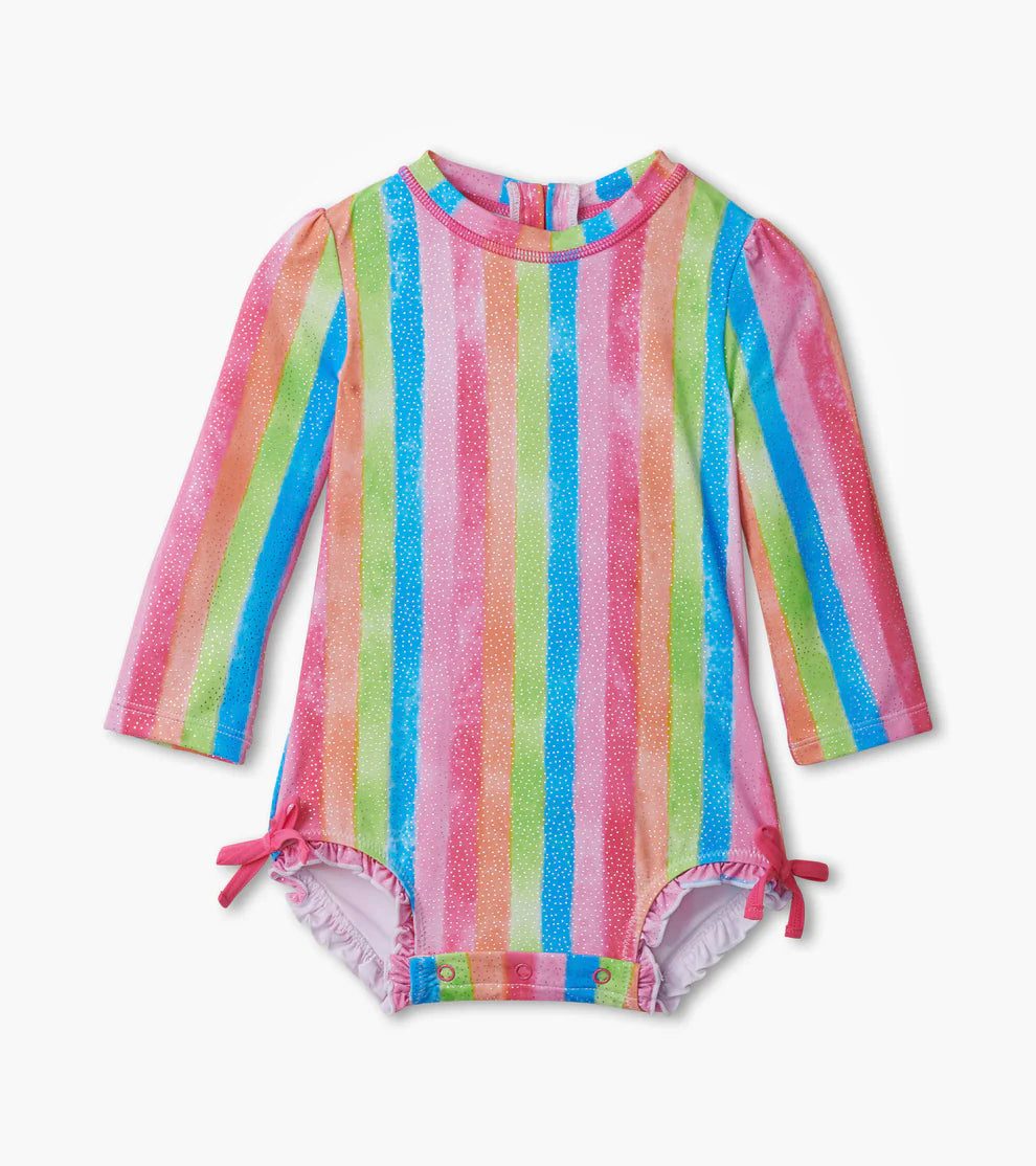 Hatley Infant Girls Rashguard Swimsuit — sun protection, children's shirts