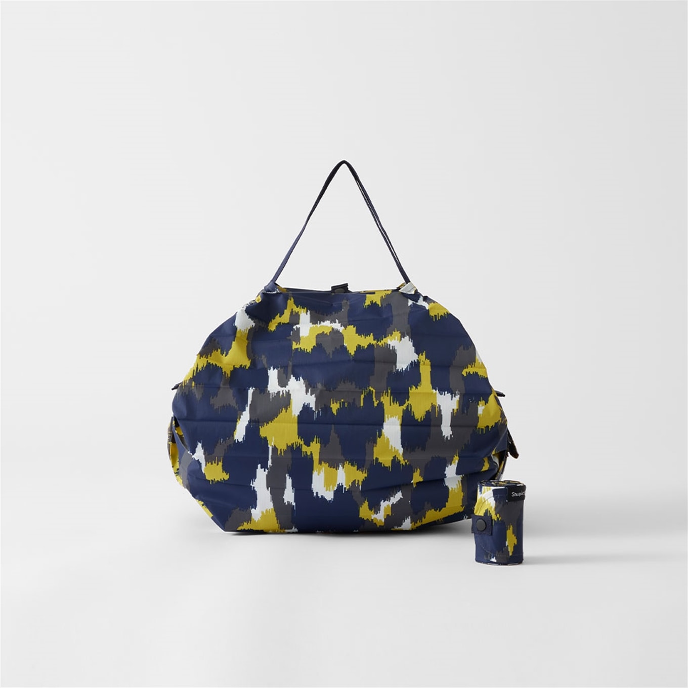Shupatto Compact One-Pull Foldable Bag - Print - L