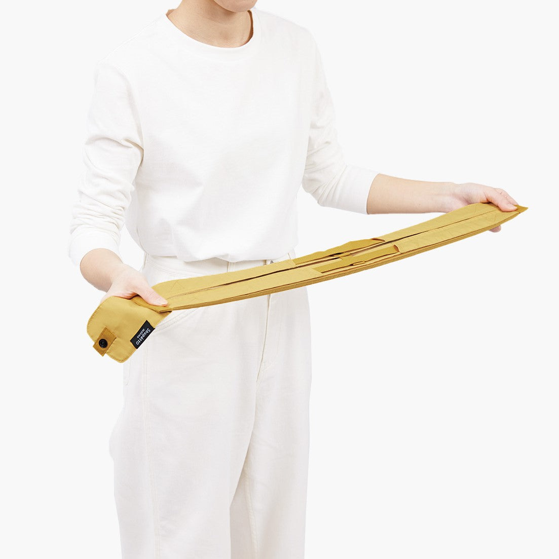 Shupatto Bag - One-Pull Foldable Bag -Karashi (Medium)