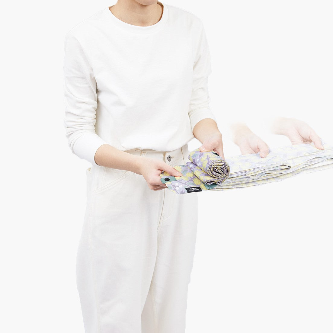 Shupatto Bag - One-Pull Foldable Bag - Hana (Large)