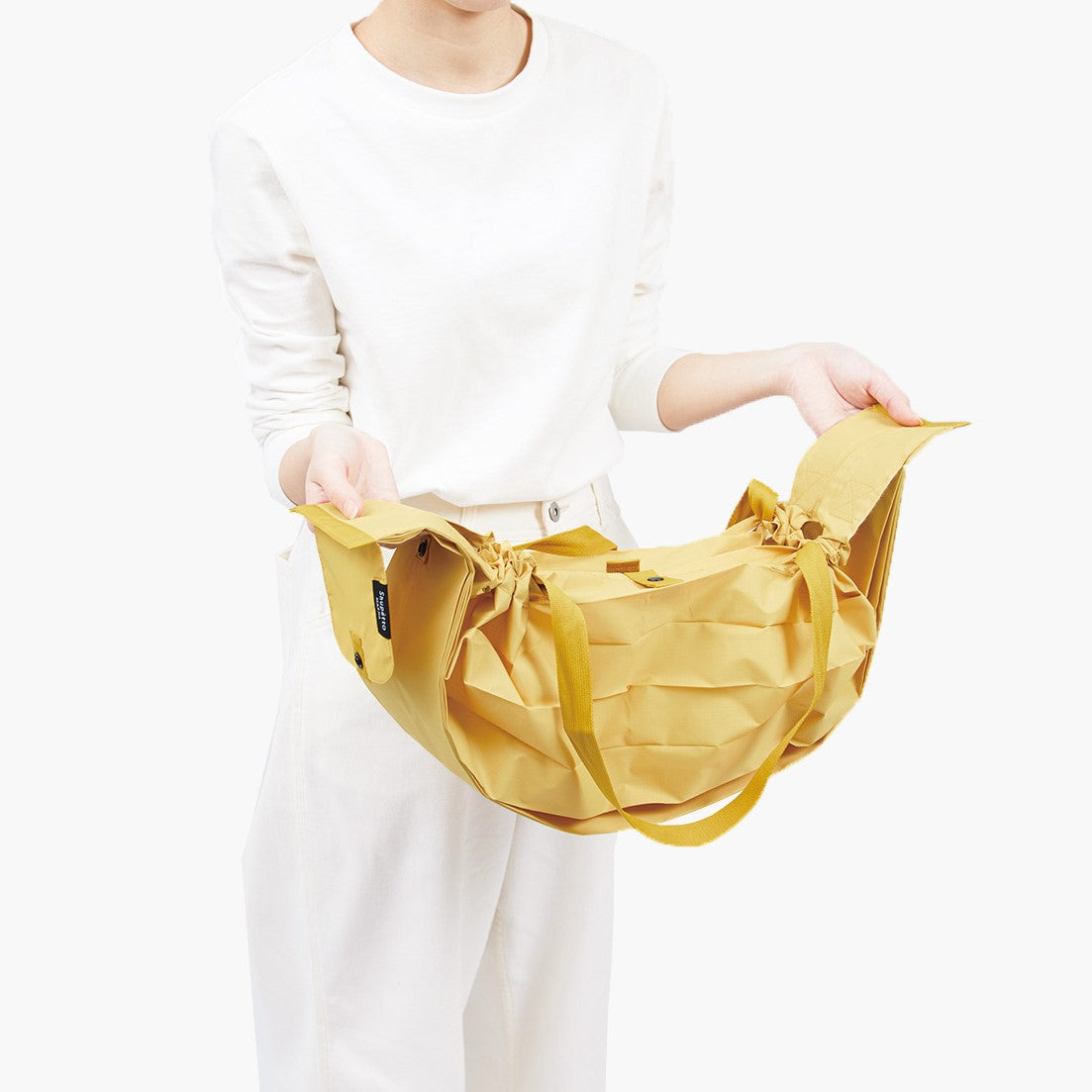 Shupatto Bag - One-Pull Foldable Bag -Karashi (Large)