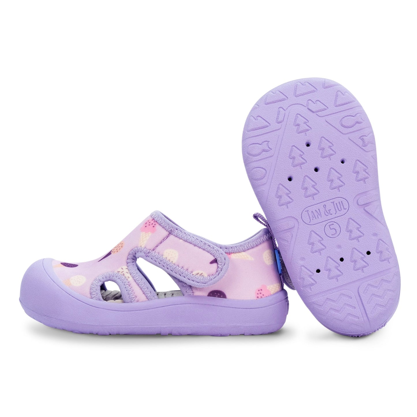 Jan & Jul Kids Kids Sunny Breeze Sandals | Lavender Ice Cream