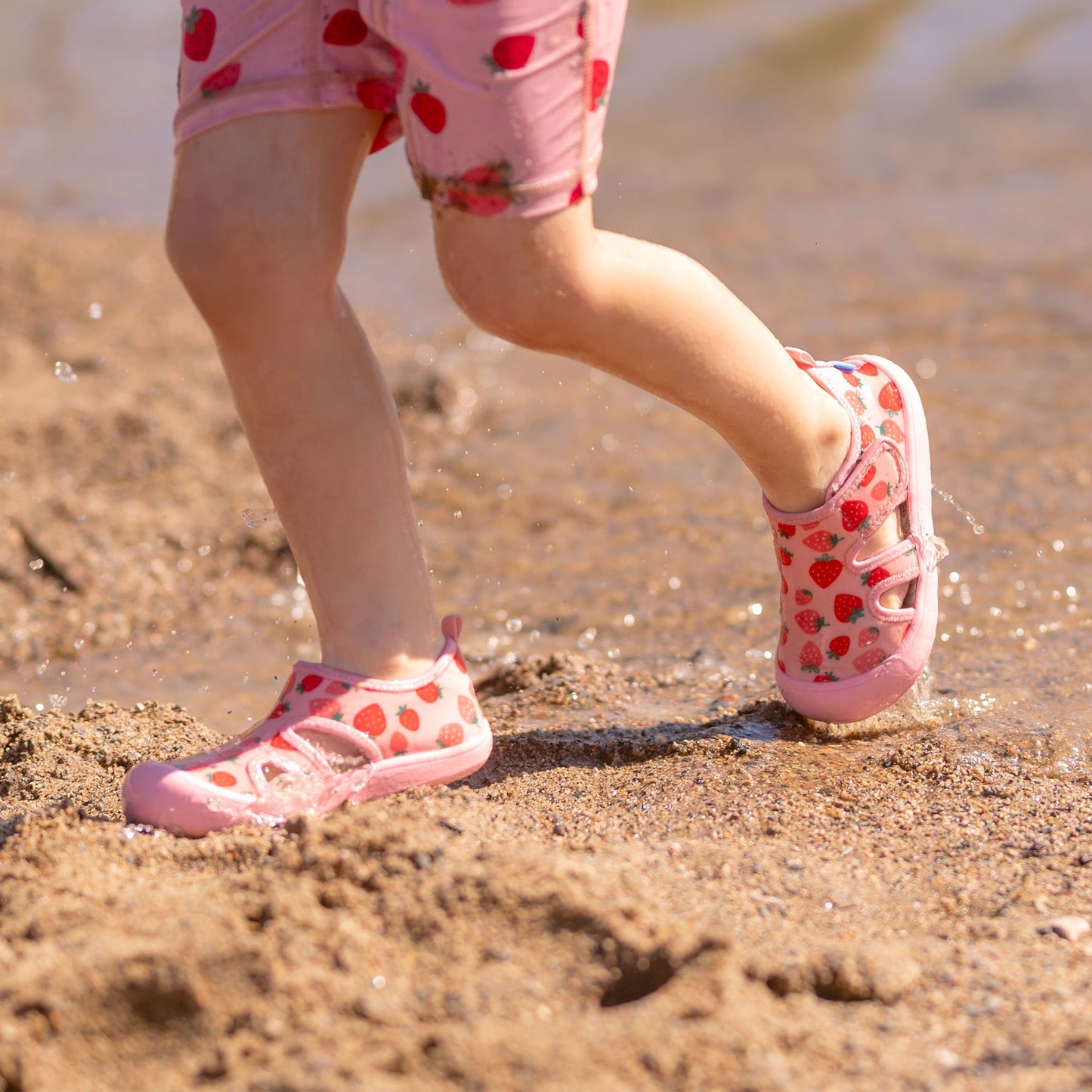 Jan & Jul Kids Kids Sunny Breeze Sandals | Pink Strawberry