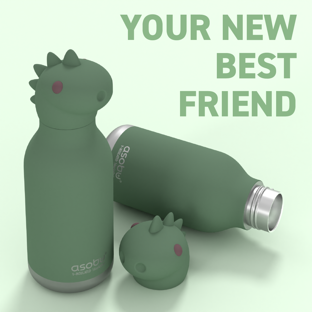 Asobu - 16 oz Bestie Animal Bottle - DINOSAUR